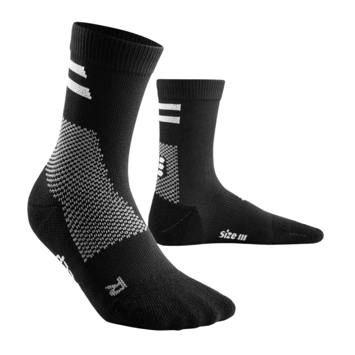 CEP Unisex's Training Socks Mid-Cut - Black