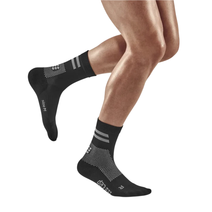 CEP Unisex's Training Socks Mid-Cut - Black
