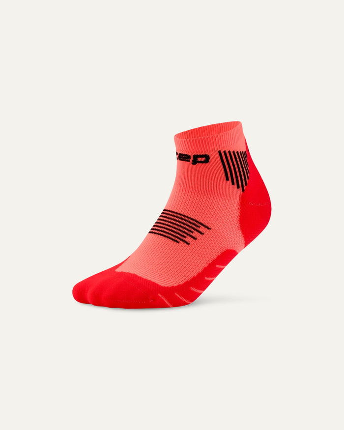 CEP Women's Run Socks Low Cut 5.0 - Neon Coral
