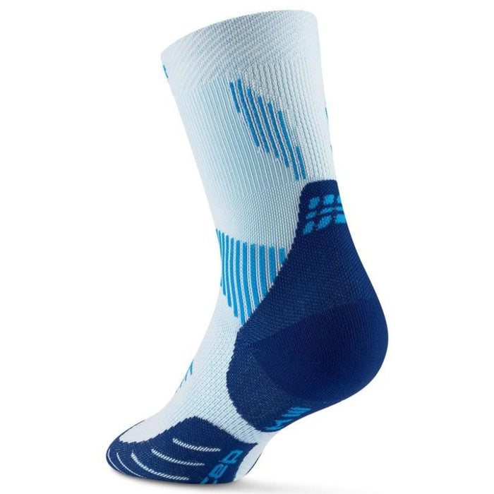 CEP Women's Run Socks Mid-Cut 5.0 - Ice/Blue