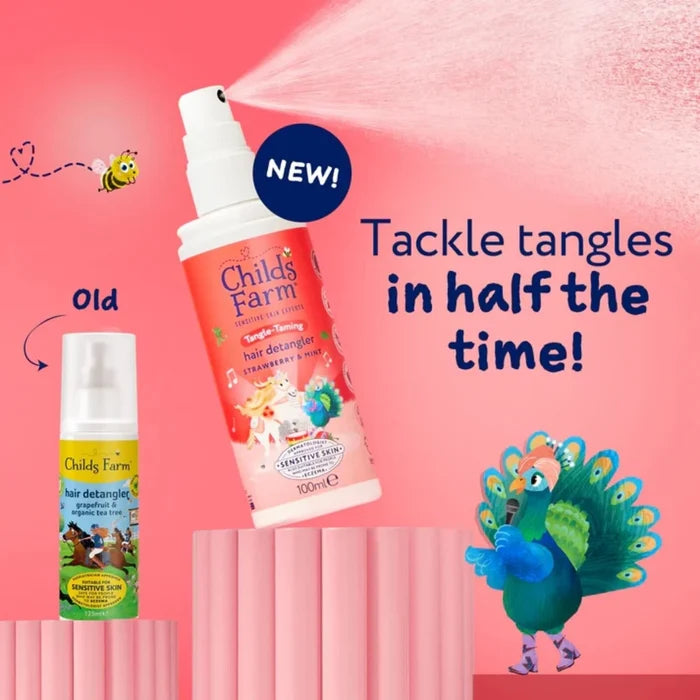 Childs Farm Tangle Taming 3 - in - 1 Hair Detangler 100ml - Strawberry & Mint - ebebek - Black Friday