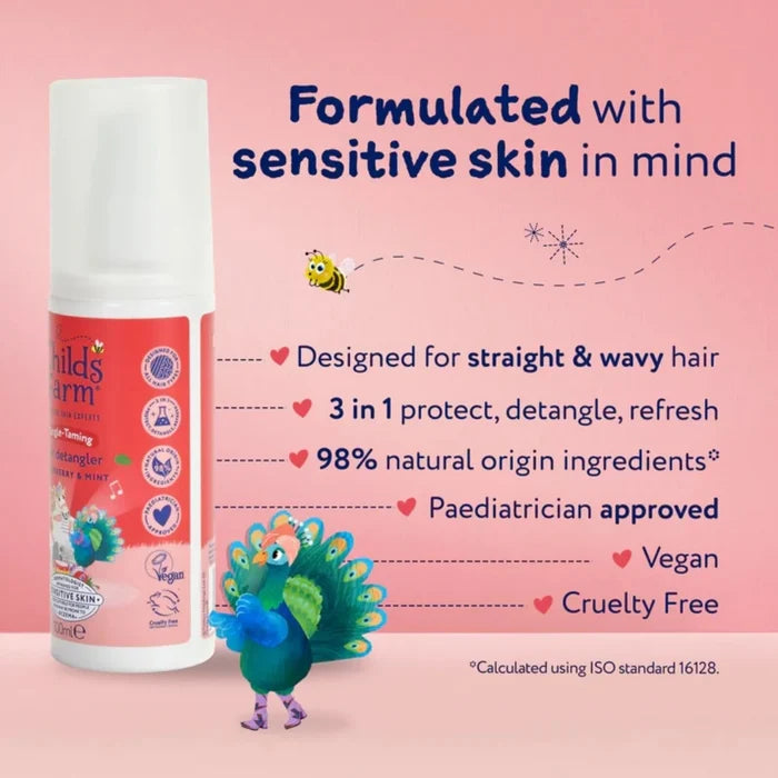 Childs Farm Tangle Taming 3 - in - 1 Hair Detangler 100ml - Strawberry & Mint - ebebek - Black Friday