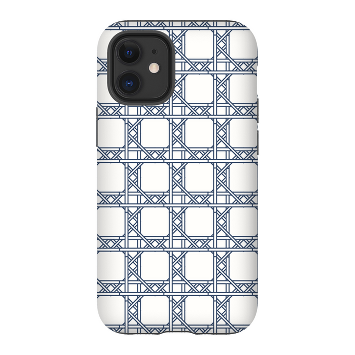 Chippendale Border Navy Phone Case