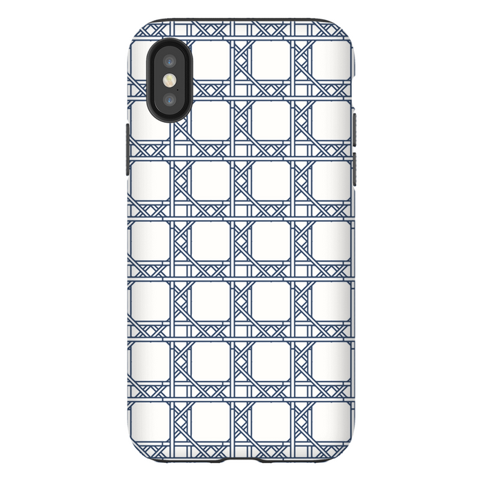 Chippendale Border Navy Phone Case