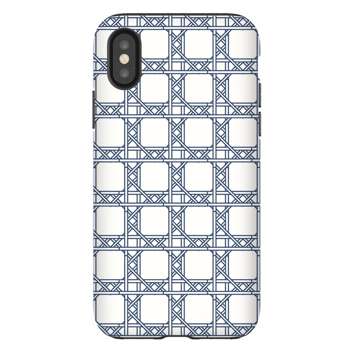 Chippendale Border Navy Phone Case