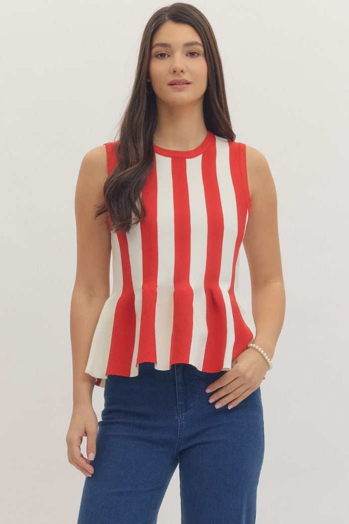 Circus Peplum Sweater Top