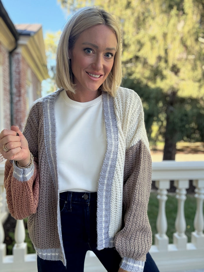 Cole Colorblock Cardigan
