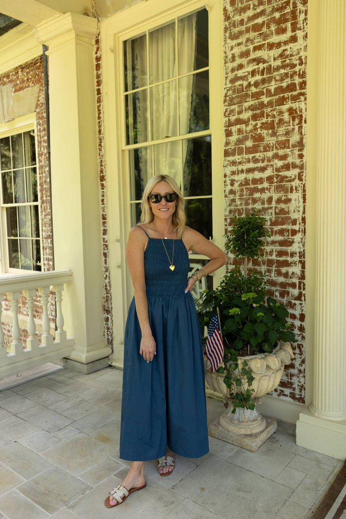 Colette Smocked Bodice Midi Dress