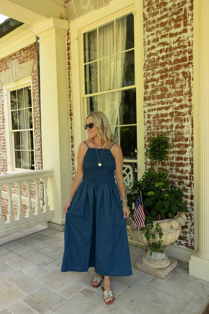Colette Smocked Bodice Midi Dress
