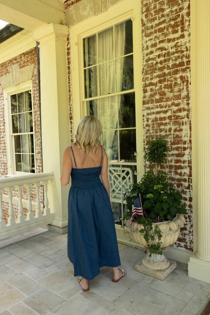 Colette Smocked Bodice Midi Dress