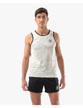 Compressport Men's Performance Singlet - Sugar/Como Print