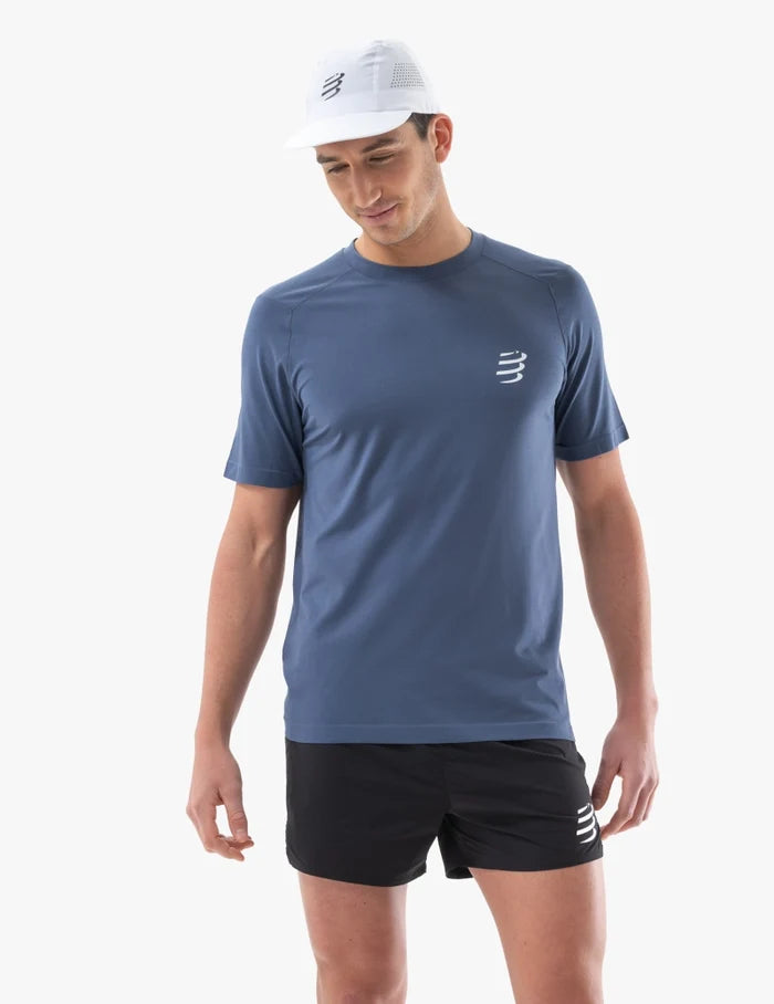 Compressport Men's Performance SS Tshirt - Indigo