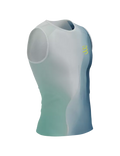 Compressport Men's Performance Tank - Niagara Blue