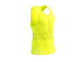 Compressport Men's Pro Racing Singlet - Evening Primrose/White
