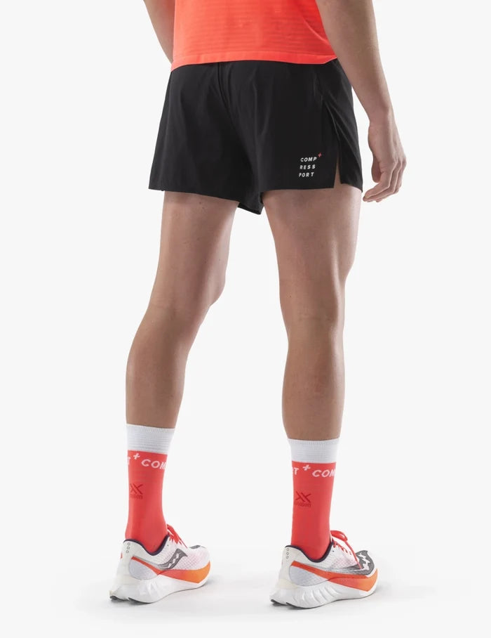 Compressport Men's Racing Split Short - Black