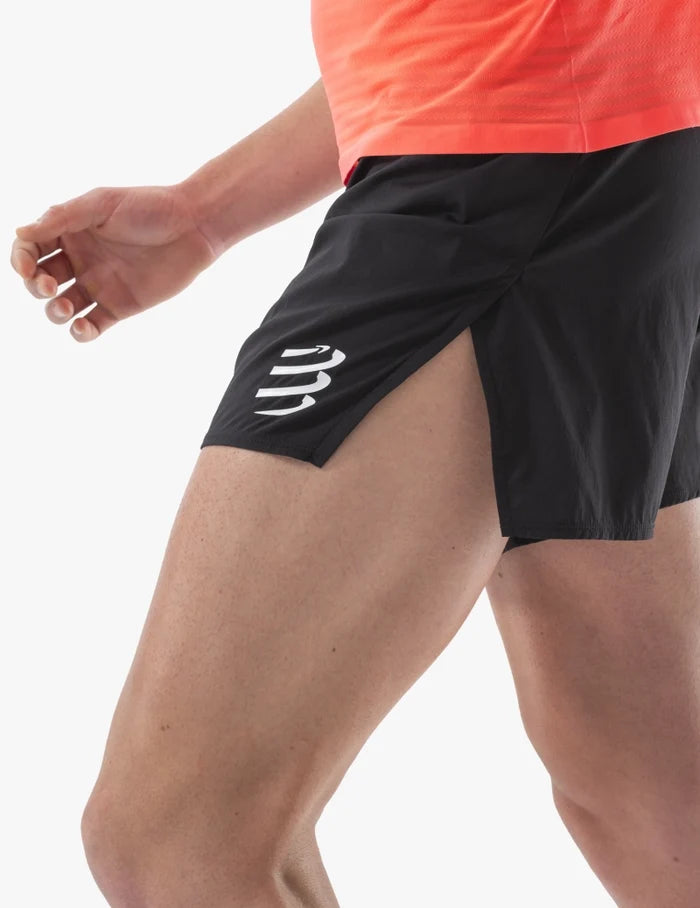 Compressport Men's Racing Split Short - Black