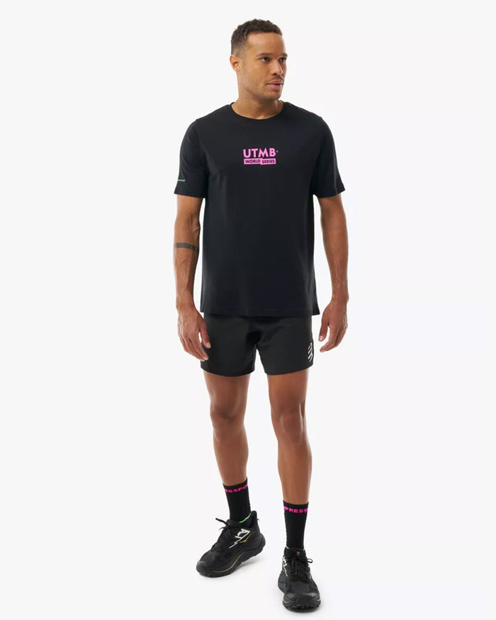 Compressport Men's Training SS Tshirt UTMB 2026 L1 - Black