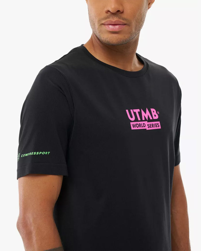 Compressport Men's Training SS Tshirt UTMB 2026 L1 - Black