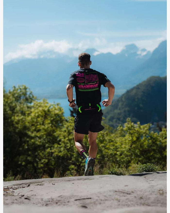 Compressport Men's Training SS Tshirt UTMB 2026 L1 - Black