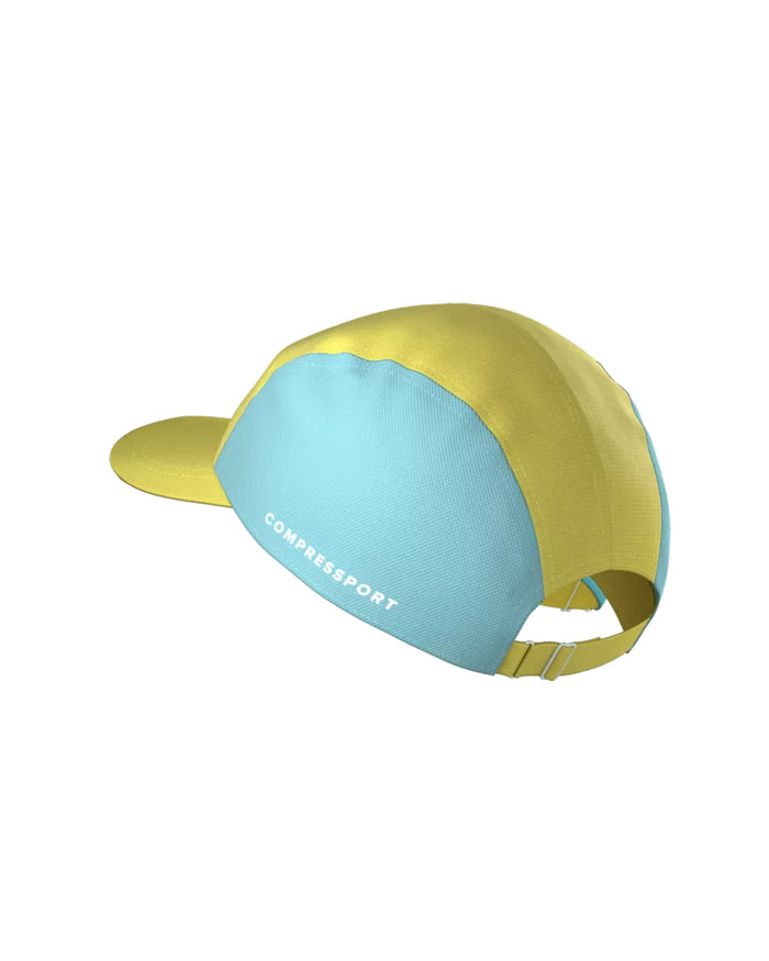 Compressport Unisex's 5 Panel Cap - Lemon/Ether