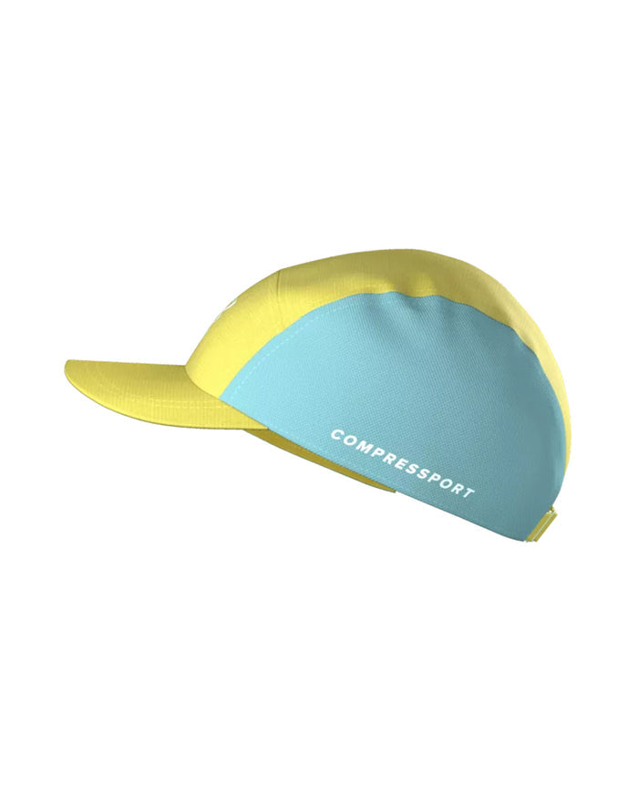 Compressport Unisex's 5 Panel Cap - Lemon/Ether