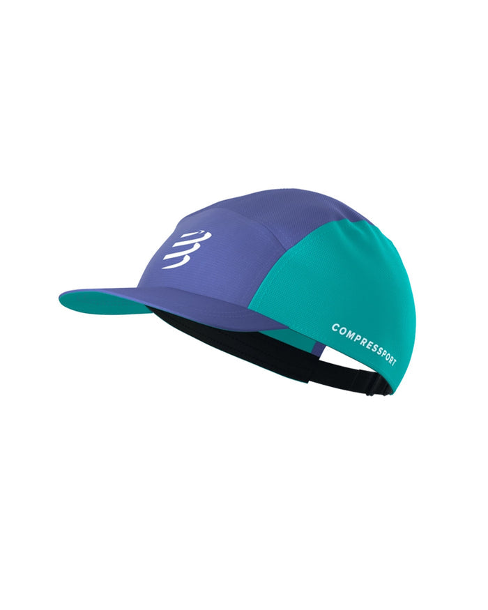 Compressport Unisex's 5 Panel Cap - Orient Blue/Pool Blue