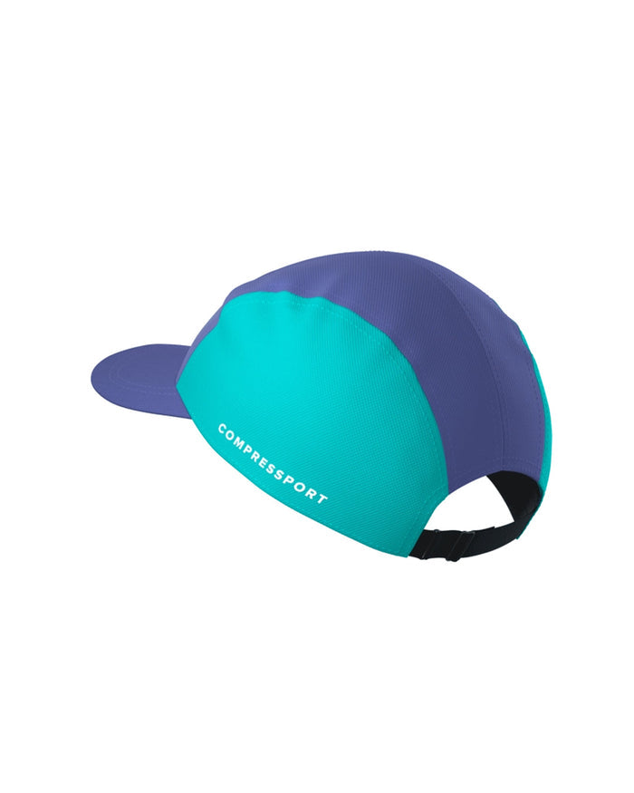 Compressport Unisex's 5 Panel Cap - Orient Blue/Pool Blue