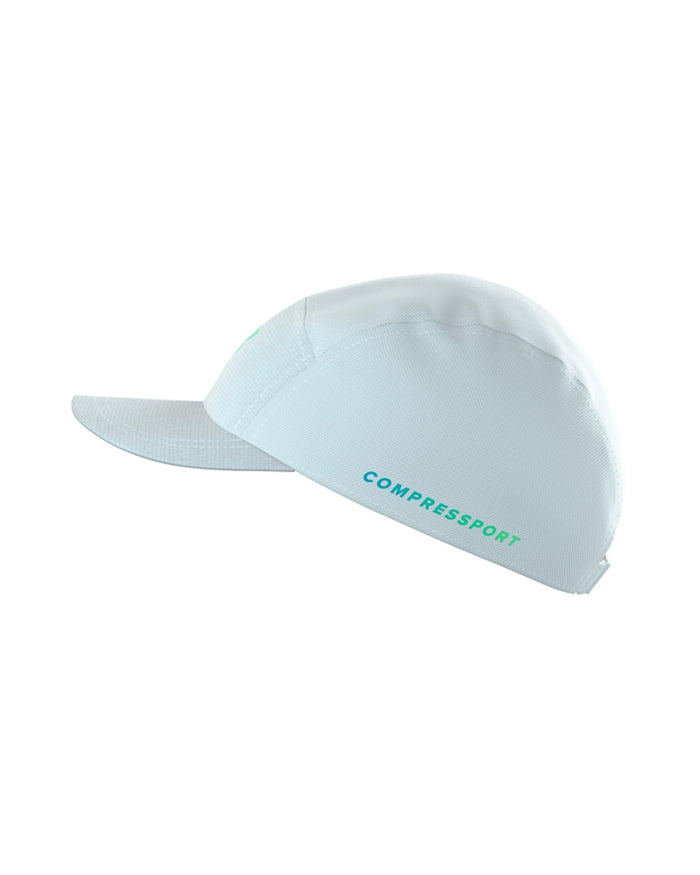 Compressport Unisex's 5 Panel Cap - Star White/Blue Green