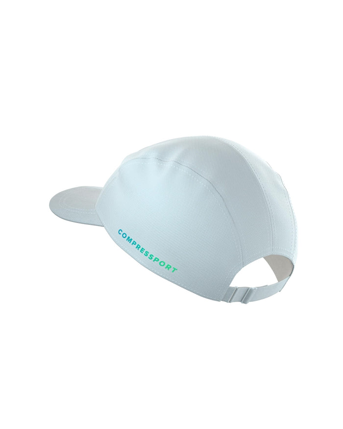 Compressport Unisex's 5 Panel Cap - Star White/Blue Green