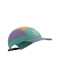 Compressport Unisex's 5 Panel Light Cap - Eggshell Blue/Salmon Buff/Lupine