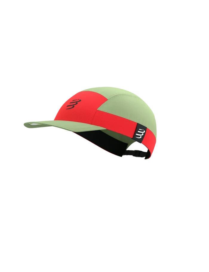 Compressport Unisex's 5 Panel Light Cap - Nile/Fluo Red