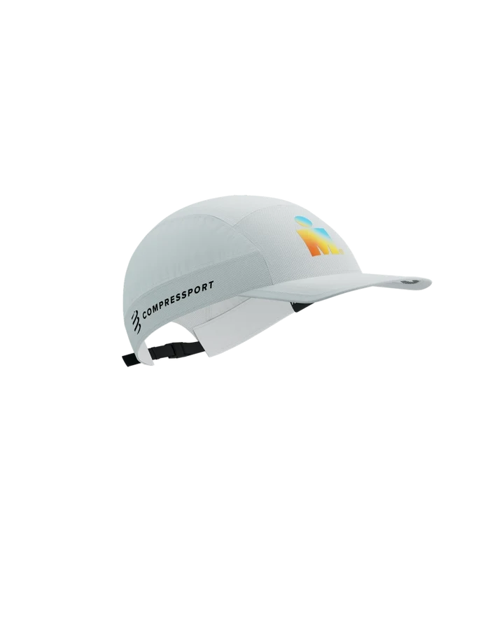Compressport Unisex's 5 Panel Light Cap - White (Ironman 2025)