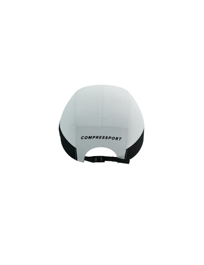 Compressport Unisex's 5 Panel Light Cap - White/Black