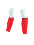 Compressport Unisex's ArmForce Ultralight - White/Fluo Red