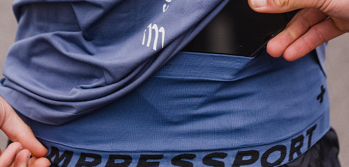 Compressport Unisex's Free Belt - Blues/Indigo
