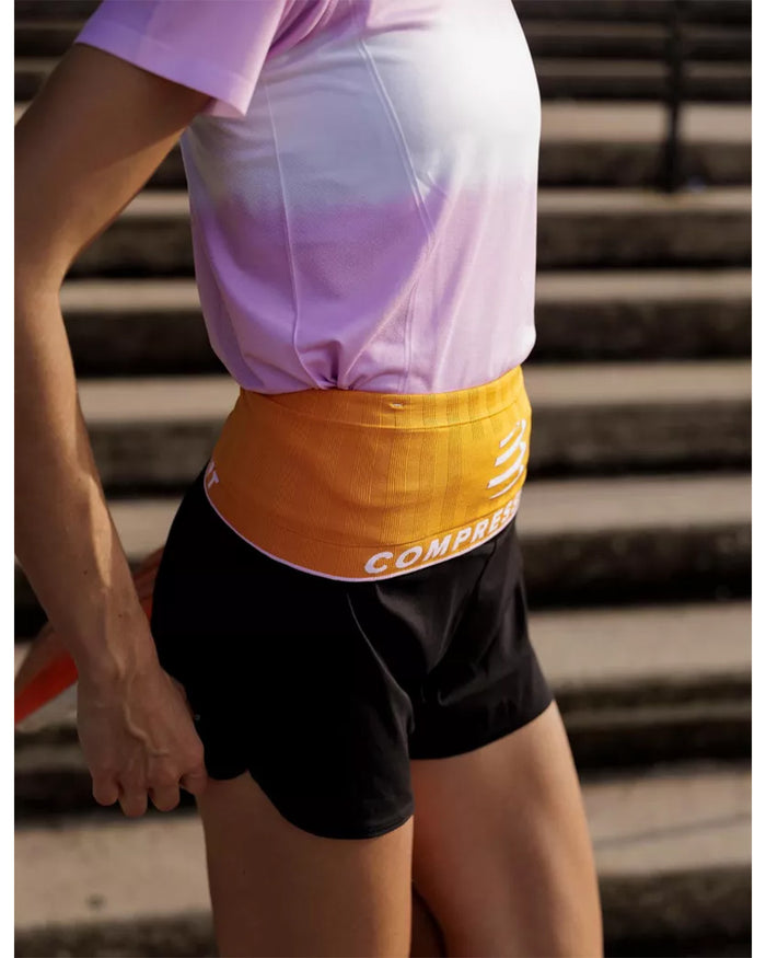 Compressport Unisex's Free Belt 2.0 - Orchid/Apricot