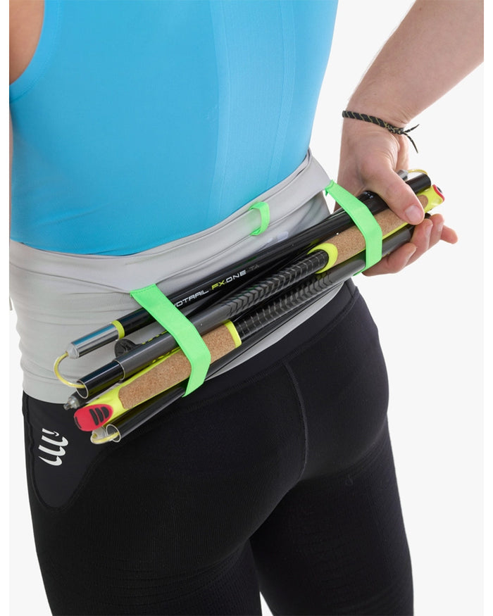 Compressport Unisex's Free Belt Pro - Gray Violet/Neon Green