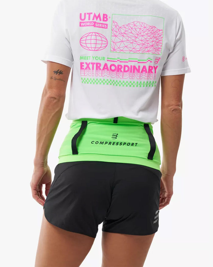 Compressport Unisex's Free Belt Pro UTMB 2026 L1 - Neon Green