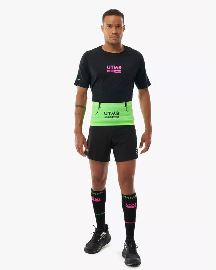 Compressport Unisex's Free Belt Pro UTMB 2026 L1 - Neon Green