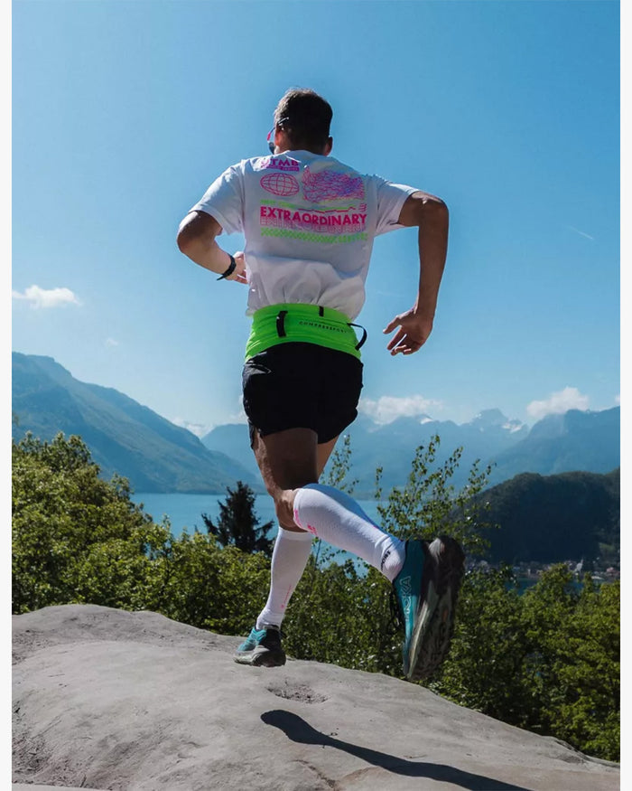 Compressport Unisex's Free Belt Pro UTMB 2026 L1 - Neon Green