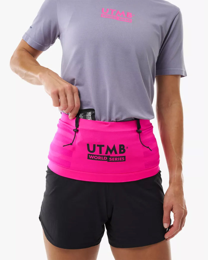 Compressport Unisex's Free Belt Pro UTMB 2026 L1 - Neon Pink