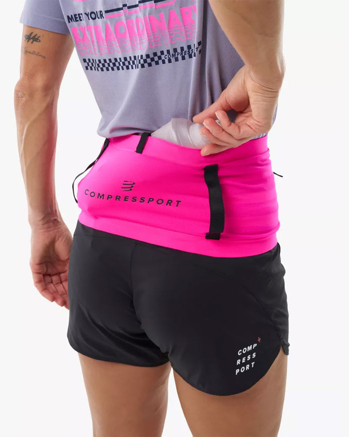 Compressport Unisex's Free Belt Pro UTMB 2026 L1 - Neon Pink
