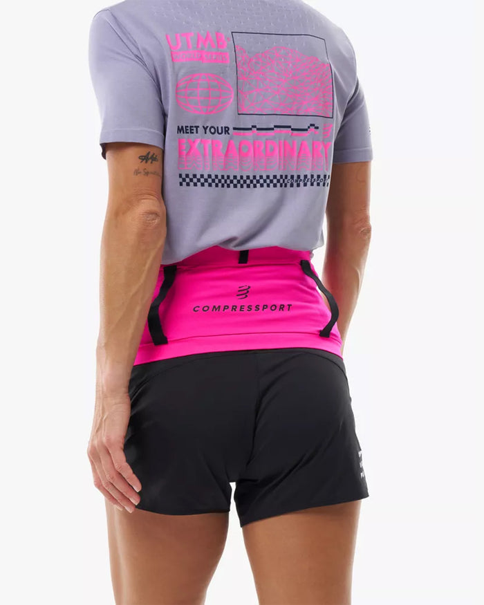 Compressport Unisex's Free Belt Pro UTMB 2026 L1 - Neon Pink