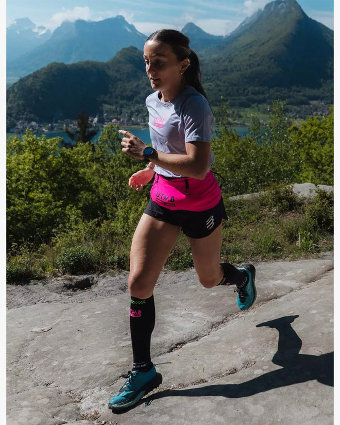 Compressport Unisex's Free Belt Pro UTMB 2026 L1 - Neon Pink