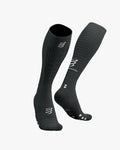 Compressport Unisex's Full Socks Aero 2.0 - Black/White