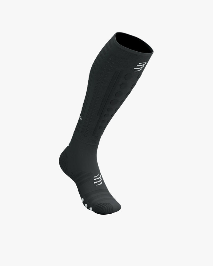 Compressport Unisex's Full Socks Aero 2.0 - Black/White