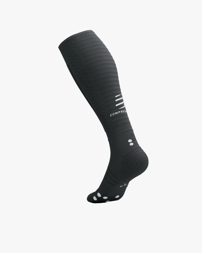 Compressport Unisex's Full Socks Aero 2.0 - Black/White