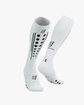 Compressport Unisex's Full Socks Aero 2.0 - White/Black