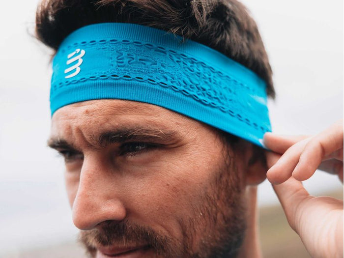 Compressport Unisex's Headband On/Off - Hawaiian Ocean