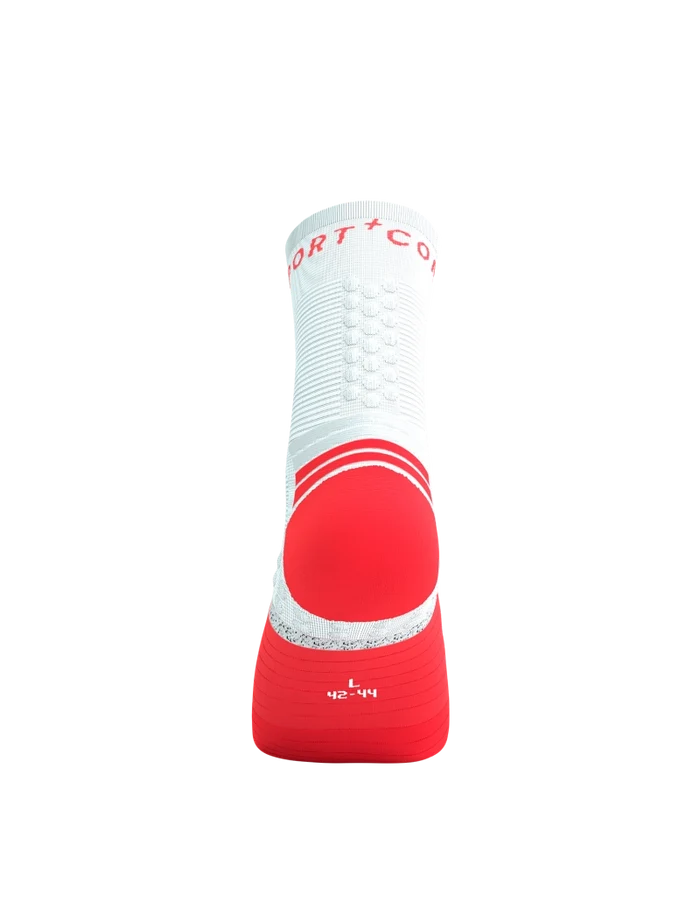 Compressport Unisex's Pro Marathon Socks v2.0 - Fluo Red/White